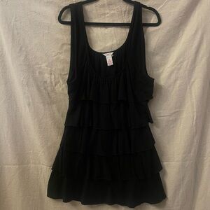 Candie's Black Ruffled Sleeveless Top